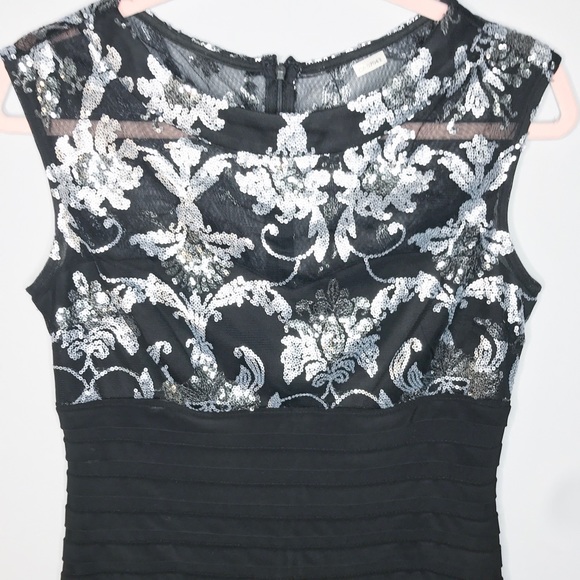 Scarlett Ribbed and Silver Sequin Top Dress - Picture 6 of 6